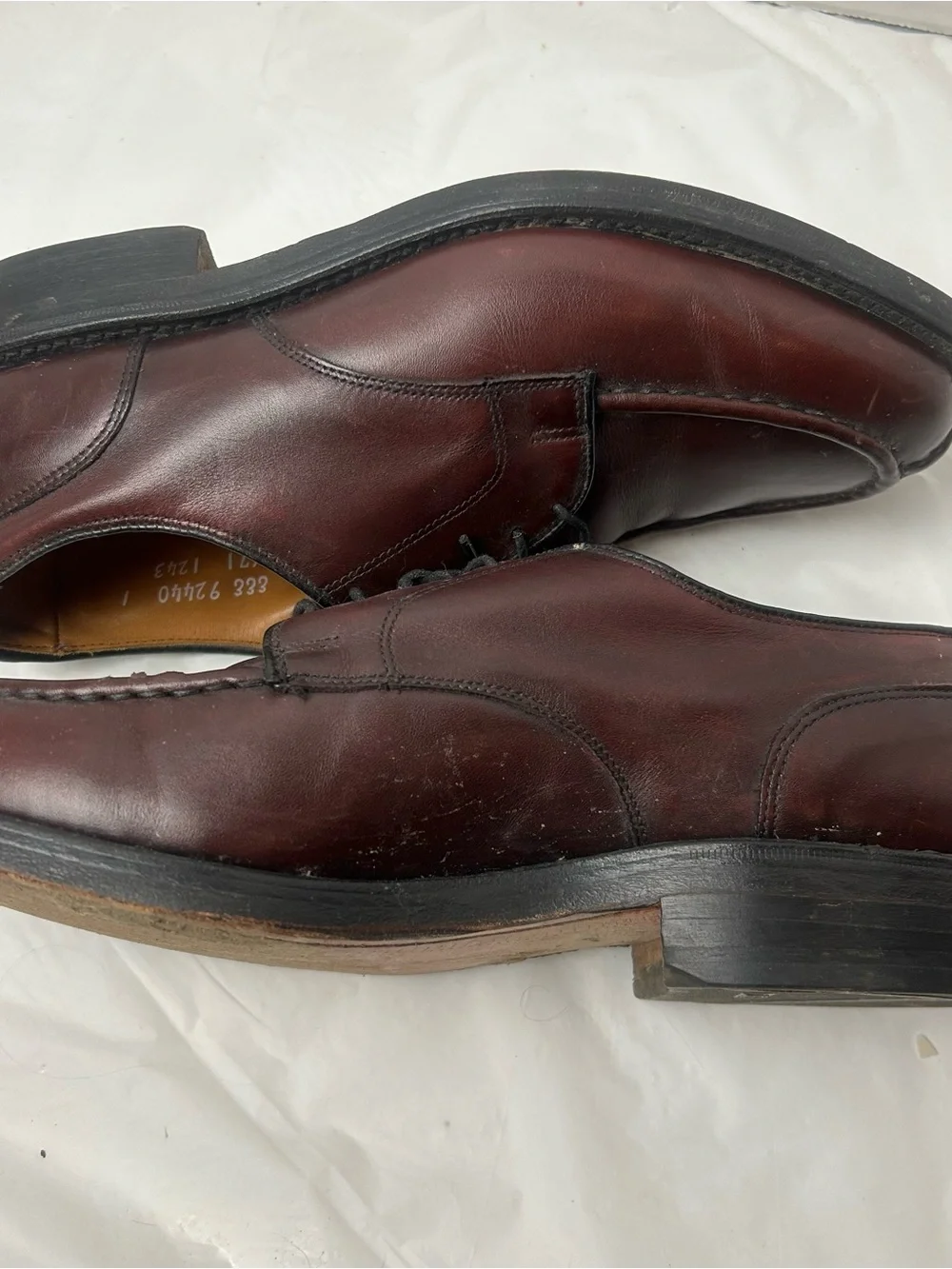 Allen Edmonds Bradley Split Toe Brown Leather Oxford Dress Shoes Men 7 EEE